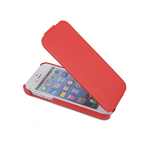 0601187116814 - IPHONE 5S CASE, SCREEN PROTECTOR AND SHOCKPROOF CASE COVER FOR IPHONE 5S CASE (RED)
