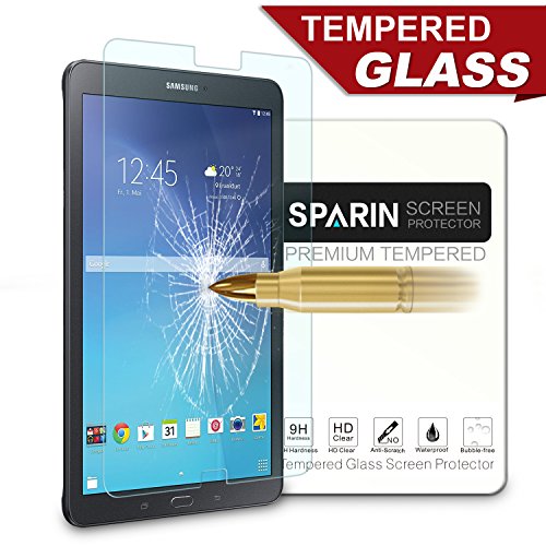 0601209550473 - GALAXY TAB E 9.6 SCREEN PROTECTOR , SPARIN® ULTRA CLEAR HIGH DEFINITION TEMPERED GLASS SCREEN PROTECTOR FOR SAMSUNG GALAXY TAB E (9.6 INCH, 2015 VERSION)