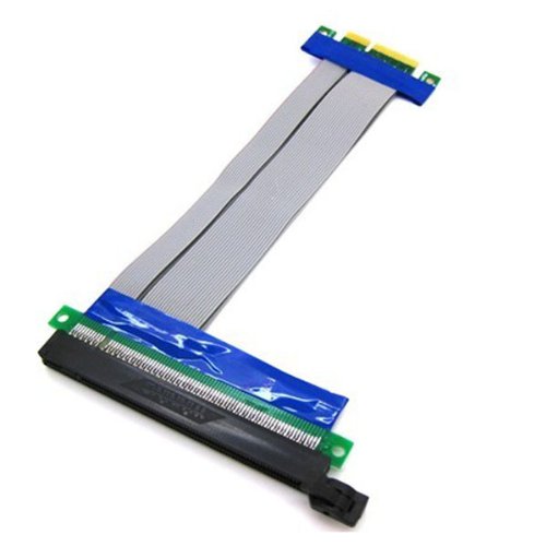 0601234029166 - PCIE MICRO PCI EXPRESS 4X TO 16X RISER CARD ADAPTER EXTENDER FLEX FLEXIBLE EXTENSION CABLE