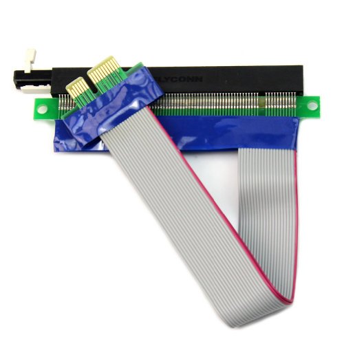 0601234030056 - PCIE MICRO PCIE 1X TO 16X RISER CARD ADAPTER EXTENDER FLEX FLEXIBLE EXTENSION CABLE
