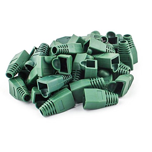 0601263601111 - SOFT PLASTIC ETHERNET RJ45 CABLE CONNECTOR BOOTS COVER STRAIN RELIEF BOOTS CAT5 CAT5E CAT6 CAT6E 100PCS BY COPAPA (GREE)