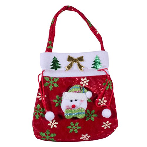 0601279419045 - SMAYS SANTA'S GIFT SACK EMBROIDERED CHRISTMAS BAGS (PACK OF 3, SNOWFLAKE WITH SNOWMAN PATTERN)