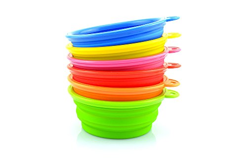 0601308352480 - GENERIC 1PC DOG CAT PET PORTABLE FEEDING BOWL SILICONE COLLAPSIBLE TRAVEL WATER DISH FEEDER