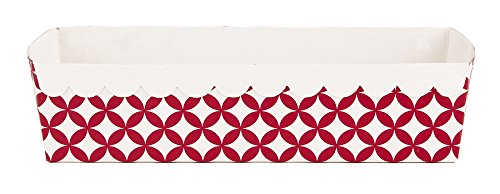 0601393973577 - SIMPLY BAKED PAPER LOAF PAN, PACK OF 6 PANS, SCARLET DIAMOND, GREAT FOR PARTIES AND GIFT GIVING, PRE-GREASED, DISPOSABLE, OVEN & FREEZER SAFE