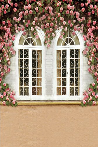 0601420556513 - ZZP 6X9FT WINDOW FLORAL PICTORIAL CLOTH DIGITAL PRINTING STUDIO PHOTOGRAPHY BACKDROPS PHOTO DROPS