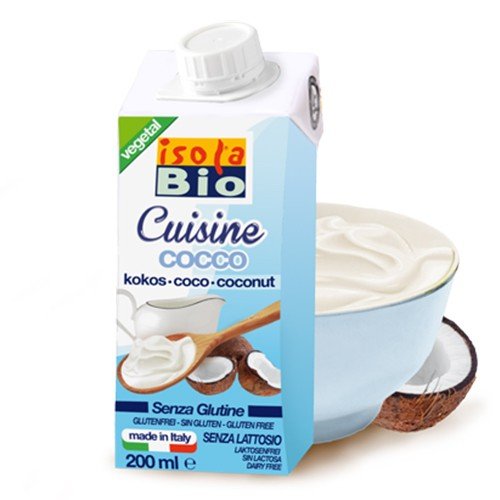 6014715147589 - (2 PACK) - ISOLA BIO - ORG COCONUT CREAM FOR COOKING | 200ML | 2 PACK BUNDLE