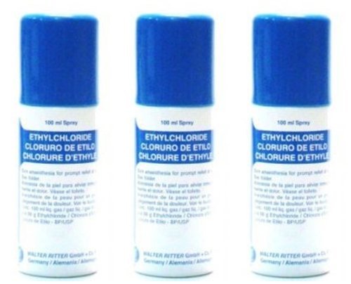 0601538240274 - BESTTHAICOMPLEX 3 PACKS ETHYLCHLORIDE SPRAY ANAESTHETIC PAIN RELIEF 100 ML. FOR SPORTS