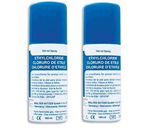 0601538315897 - BESTTHAICOMPLEX 2 PACKS ETHYLCHLORIDE SPRAY ANAESTHETIC PAIN RELIEF 100 ML. FOR SPORTS