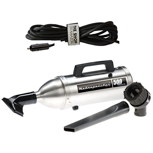 0601579029753 - METROVAC VAC 'N' GO 500 EZ TO USE-EZ TO CARRY STAINLESS STEEL HI PERFORMANCE, HEAVY DUTY, LIGHT WEIGHT PORTABLE, HAND HELD AUTO VACUUM. PLUGS INTO ANY CIGARETTE LIGHTER - UNDER 3 LBS - MADE IN USA WITH BONUS CORD WRAP