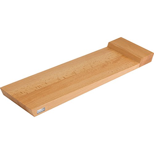 0601579032968 - ARTELEGNO SOLID BEECH WOOD DOUBLE-SIDED SERVING TRAY AND CUTTING BOARD, LUXURIOUS ITALIAN FIRENZE COLLECTION BY MASTER CRAFTSMEN, ECOFRIENDLY, NATURAL FINISH, NARROW