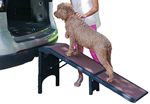 0601629387055 - PET GEAR FREE STANDING EXTRA WIDE PET RAMP FOR CATS AND DOGS UP TO 300-POUNDS, CHOCOLATE