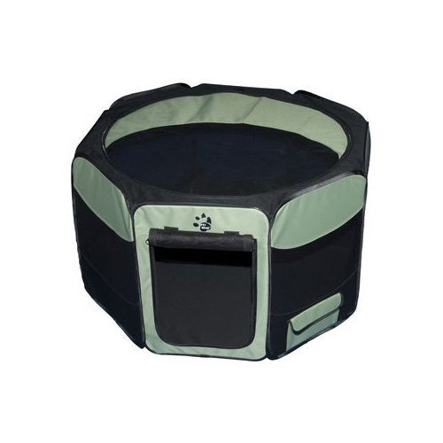 0601629425269 - PET GEAR TRAVEL LITE OCTAGON PET PEN WITH REMOVABLE TOP FOR CAT AND DOG UP TO 60-POUND, 36-INCH, SAGE