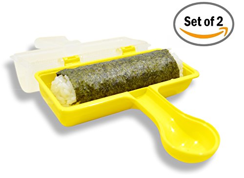 0601629767116 - JAPANESE SUSHI RICE ROLL SHAKER-REPLACE BAMBOO SUSHI MAT, NO MOLD/SPLINTER. FUN & EASY-JUST SHAKE! MAKE HEALTHY LUNCH/DINNER/SNACK, GREAT FOR KIDS, FAMILY, WEIGHT WATCHERS & AT PARTIES! SET OF 2