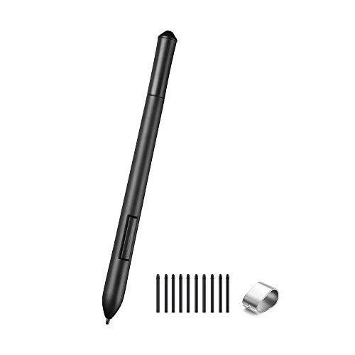 0601706976431 - PARBLO ISLAND A609 GRAPHIC TABLET CORDLESS AND BATTERY-FREE DIGITAL DRAWING PASSIVE PEN WITH 10 REPLACEMENT NIBS AND 1 REMOVAL TOOLS KIT