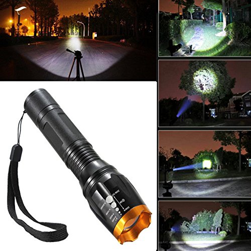 0601867433187 - ZOOMABLE 2500LM XM-L T6 LED 18650 FLASHLIGHT TORCH LAMP LIGHT WATER RESISTANT