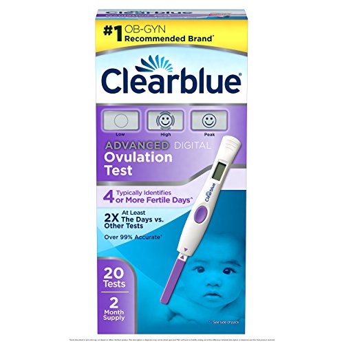 0601896573786 - CLEARBLUE ADVANCED DIGITAL OVULATION TEST, 20 OVULATION TESTS, OVER 99% ACCURATE AT DETECTING LH SURGE