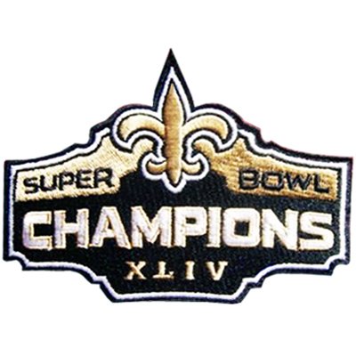 0601920486037 - NEW ORLEANS SAINTS STATES NFL XLIV EMBROIDERED JERSEY FOOTBALL IRON ON PATCH