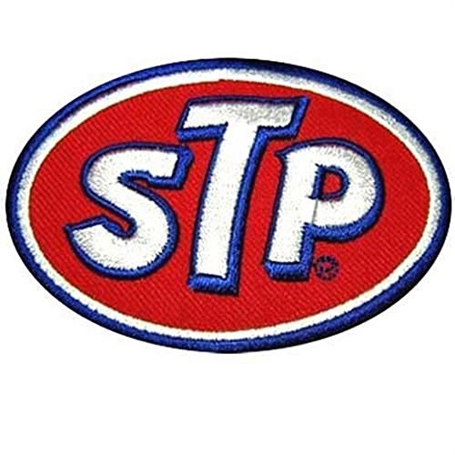 0601920618759 - STP GAS POWER PUMP OIL NASCAR RACING NOS CAR DRAG JACKET TEAM EMBROIDERED IRON ON PATCH