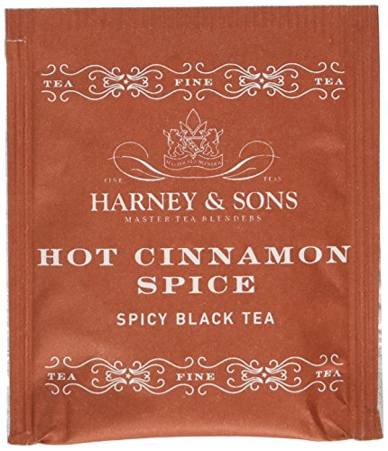 0602003383199 - HARNEY & SONS HOT CINNAMON SPICE 50 TEA BAGS (WITH BONUS 1 EGYPTIAN CHAMOMILE, 1 GREEN CITRUS GINKGO,1 DECAFF EARL GREY,) TOTAL OF 53 TEA BAGS
