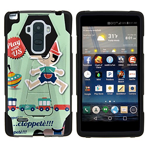 0602038431674 - CASE FOR LG G STYLO|Y STAND SHELL BLACK COVER HYBRID CAMO PRINT DUAL