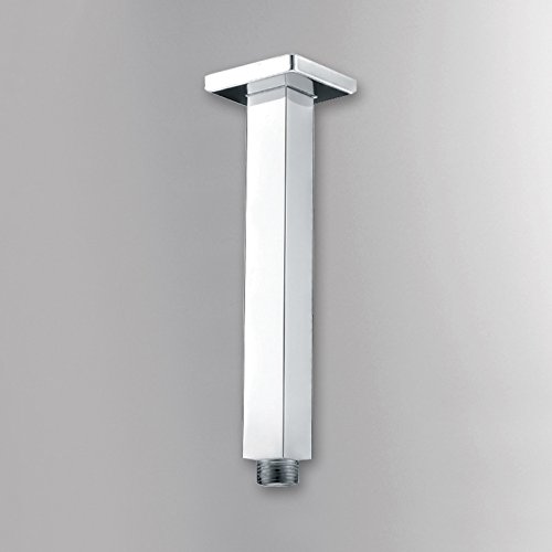 0602045659863 - YAKULT ARY002 SHOWER ARM SQUARE 200MM WALL MOUNTED ARM OF SOLID BRASS CHROME FINISH