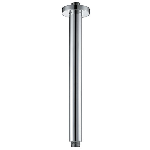 0602045659870 - YAKULT ARY001 CEILING MOUNT SHOWER ARM ROUND 300MM WALL MOUNTED ARM OF SOLID BRASS CHROME FINISH