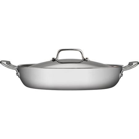 6023916423019 - TRAMONTINA 4-QT TRI-PLY CLAD COVERED CASSEROLE PAN, STAINLESS STEEL