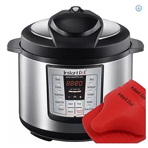 6023916442522 - LATEST MODEL INSTANT POT IP-LUX60-ENW STAINLESS STEEL 6-IN-1 PRESSURE COOKER WITH MINI MITTS