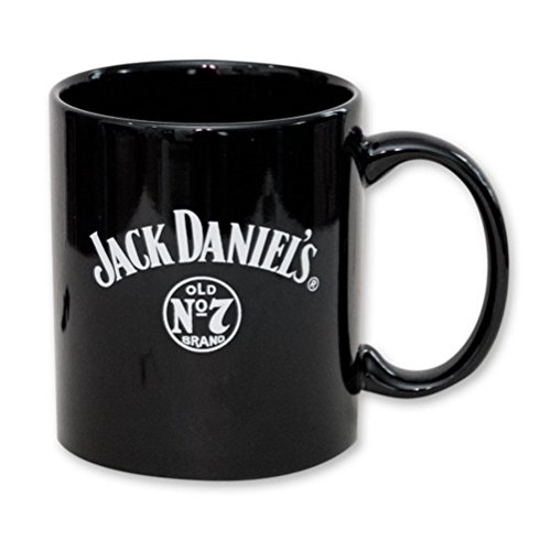 0602401597372 - JACK DANIELS OLD NO. 7 BRAND 8 OZ BLACK STONEWARE COFFEE MUG