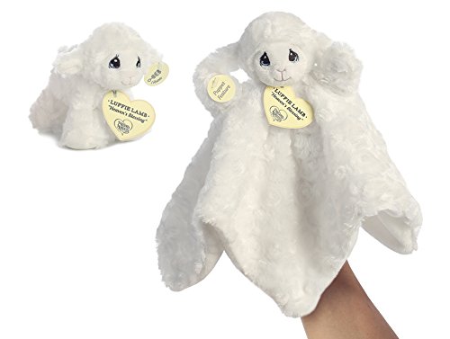 0602401752696 - PRECIOUS MOMENTS LUFFIE LAMB BABY LUVIE AND RATTLE SET - WHITE