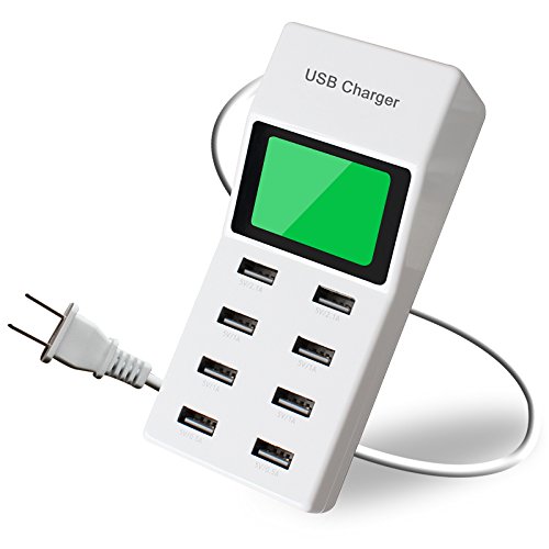 0602447516597 - KIM 8-PORT USB CHARGING HUB MULTI PORT CHARGER USB CHARGER FOR SMARTPHONES, TABLETS AND MANY OTHER DEVICES (WHITE)