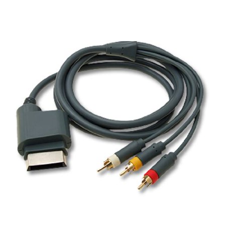 0602451328018 - NORMAL 6FT GRAY RCA AUDIO VIDEO AV CABLE FOR XBOX 360