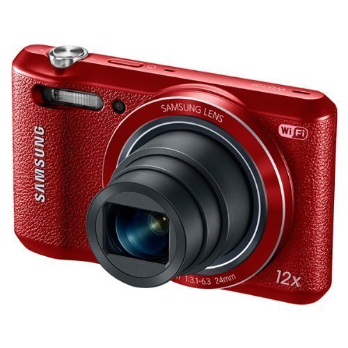 0602464567732 - SAMSUNG WB35F 16.2MP SMART WIFI & NFC DIGITAL CAMERA WITH 12X OPTICAL ZOOM AND 2.7 LCD (RED) (CERTIFIED REFURBISHED)