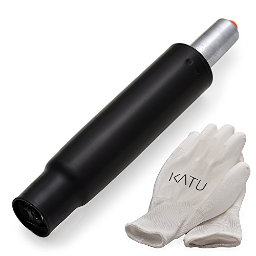 0602464648554 - KATU BW-120-45 OFFICE CHAIR GAS LIFT CYLINDER REPLACEMENT UNIVERSAL SIZE, HEAVY DUTY, 5 YEARS WARRANTY. 15.5 INCH, COLOR BLACK. PLUS FREE GLOVES.