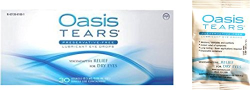 0602573184851 - 35 VIALS OASIS TEARS PRESERVATIVE-FREE LUBRICANT EYE DROPS (1 BOX OF 30 VIALS AND ONE 5 VIAL PACKET)