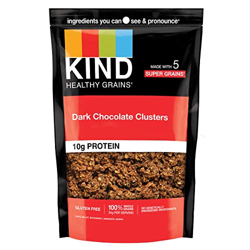 0602652171994 - KIND HEALTHY GRAINS CLUSTERS, DARK CHOCOLATE GRANOLA, 10G PROTEIN, GLUTEN FREE, NON GMO, 11 OUNCE (PACK OF 1)