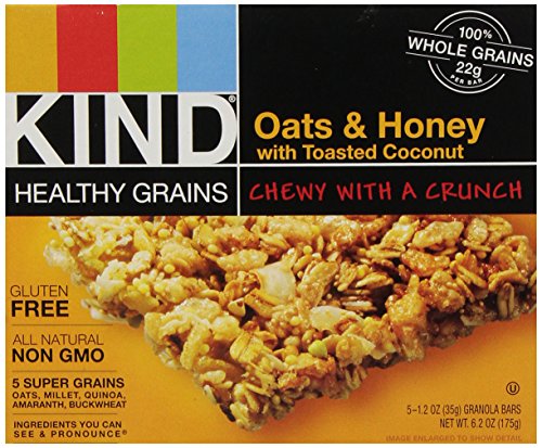 0602652184000 - KIND HEALTHY GRAINS HEALTHY GRAINS BARS - OATS & HONEY WITH TOASTED COCONUT - 1.2 OZ - 5 CT