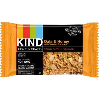 0602652193965 - KIND BAR HEALTHY GRAINS BAR: OATS AND HONEY WITH TOASTED COCONUT; BOX OF 12