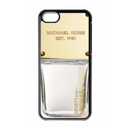 6028256939428 - CLASSIC DESIGN MICHAEL KORS MK PRINT BLACK CASE WITH HARD SHELL COVER FOR APPLE IPHONE 5C
