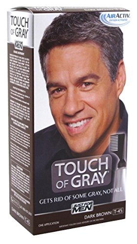 0602938291750 - JUST FOR MEN TOUCH OF GRAY HAIR TREATMENT, #T-45 DARK BROWN/GRAY, 3 COUNT