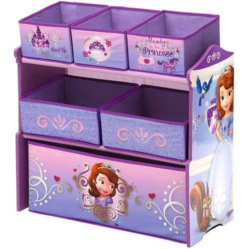 0603016945879 - DISNEY SOFIA THE FIRST MULTI-BIN TOY ORGANIZER FOR ALL TOYS, DOLLS AND OTHER CHILDREN ITEMS THAT YOU WANT TO STORE IN A PRETTY BIN SOPHIA