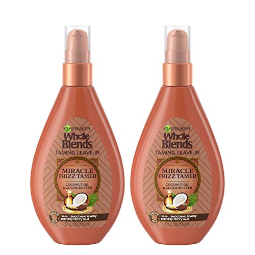 0603084069590 - GARNIER HAIRCARE WHOLE BLENDS SULFATE FREE MIRACLE FRIZZ TAMER 10-IN-1 FRIZZ TAMING LEAVE-IN WITH COCONUT OIL AND COCOA BUTTER, FOR VERY FRIZZY HAIR, 2 COUNT (PACKAGING MAY VARY)