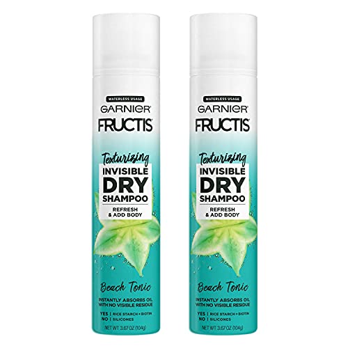 0603084075119 - GARNIER HAIRCARE FRUCTIS STYLE TEXTURIZING INVISIBLE DRY SHAMPOO BEACH TONIC, POWERED BY RICE STARCH TO INSTANTLY ABSORB OIL AND BIOTIN TO VOLUMIZE AND TEXTURIZE, SILICONE FREE (PACKAGING MAY VARY)2PK