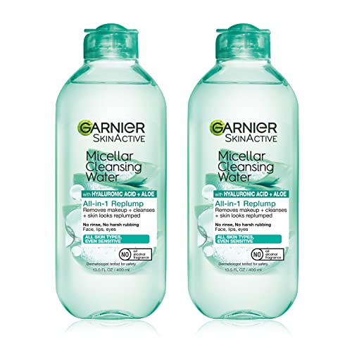 0603084080472 - GARNIER SKINACTIVE MICELLAR WATER WITH HYALURONIC ACID, GENTLE FACE CLEANSER, REPLUMPS AND HYDRATES SKIN, 27.05 FL OZ