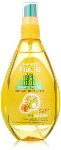 0603084253609 - GARNIER FRUCTIS TRIPLE NUTRITION MIRACLE DRY OIL FOR HAIR, FACE, AND BODY, 5 FLU