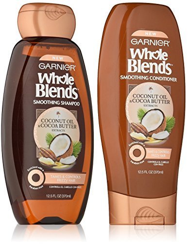 0603084459353 - GARNIER WHOLE BLENDS HAIRCARE - SMOOTH SHAMPOO & CONDITIONER SET - WITH COCONUT