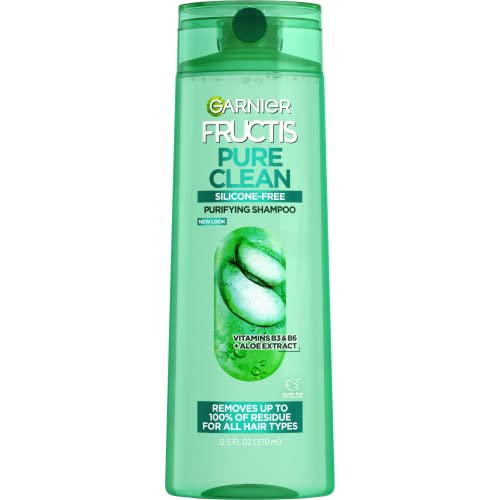 0603084491704 - GARNIER FRUCTIS PURE CLEAN SHAMPOO, PARABEN-FREE SILICONE-FREE WITH ALOE EXTRACT AND VITAMIN E, 12.5 FL OZ BOTTLE