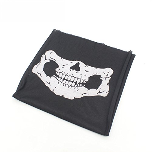 0603097257663 - DONGZHEN NOVELTY SKULL WICKING SEAMLESS WASHOUTS SCARF FASHION COOL OUTDOOR RIDE BANDANAS SPORT SKULL SCARVES
