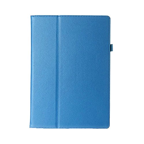 0603097302554 - GENERIC FOLIO PROTECTION COVER LYCHEE LEATHER CASE FOLDING STAND FOR MICROSOFT SURFACE PRO 3 CASE, BLUE