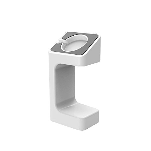 0603097302806 - JZS SUPA DEAL PLASTIC CHARGING STATION/ DOCKING STAND HOLDER FOR APPLE WATCH 38MM 42MM CHARGER, WHITE